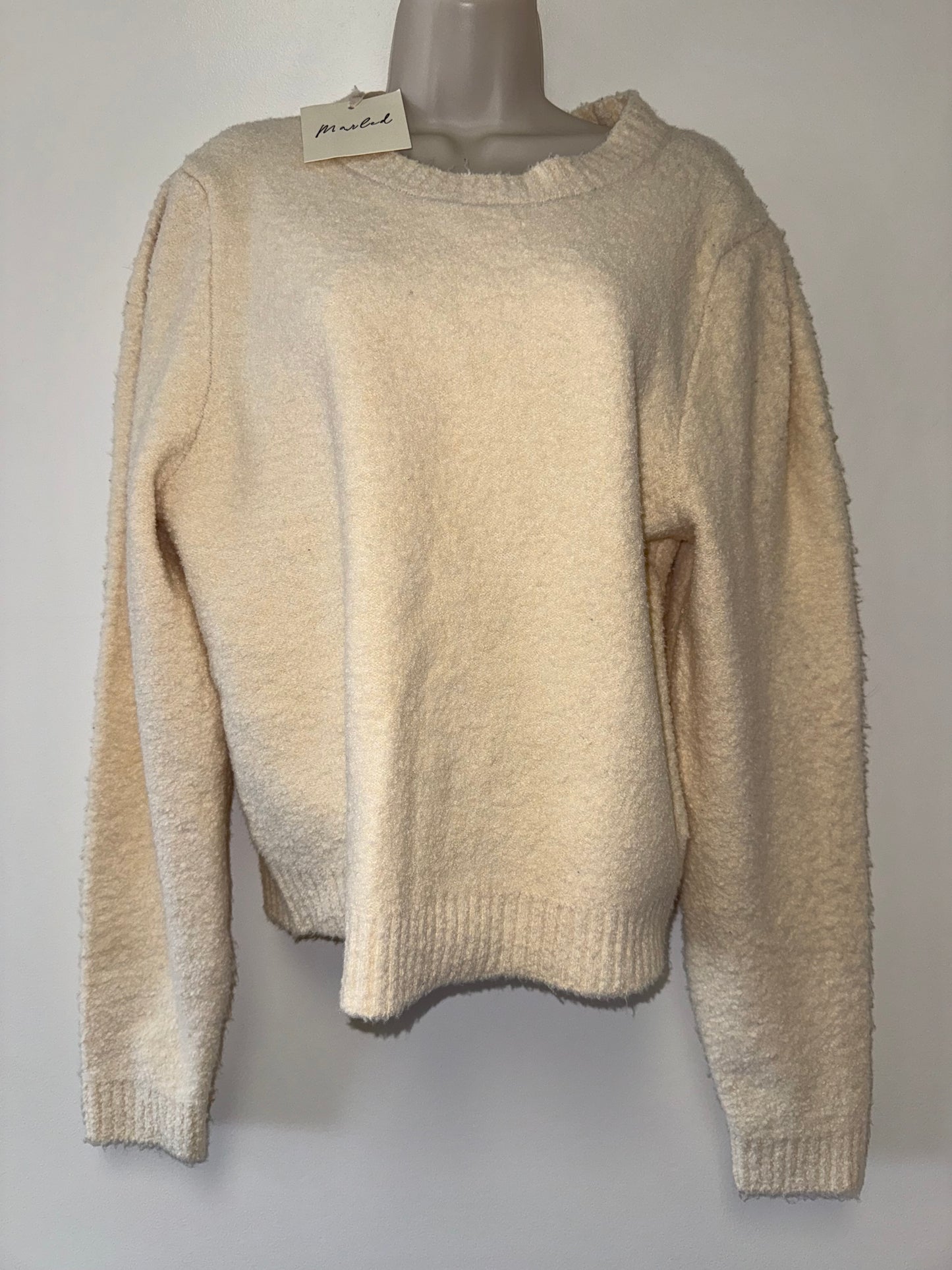 NWT Marled (Large) Brand New Cream Soft Knit Sweater
