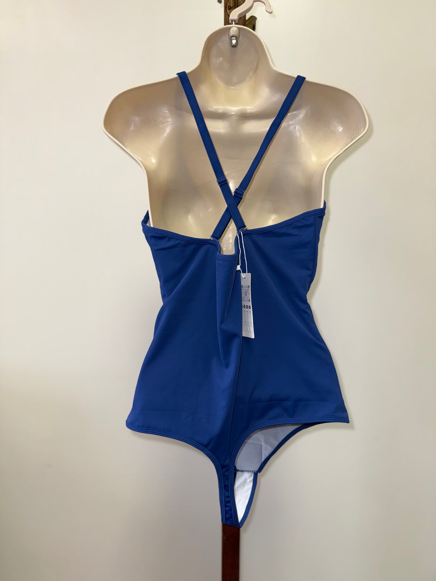 NWT Shaperin (XL) Brand New Blue Thong One Piece Swimsuit