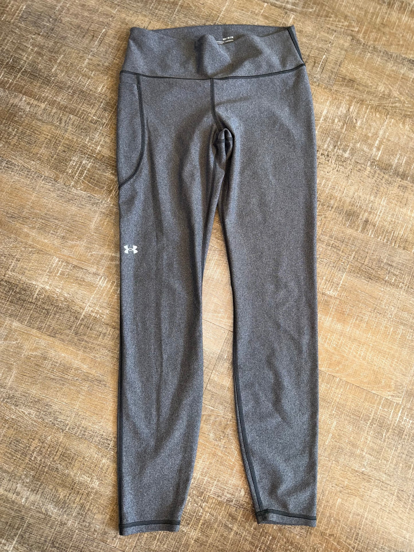 Under Armour (Medium) Grey Compression Leggings with 1 Slip Pocket