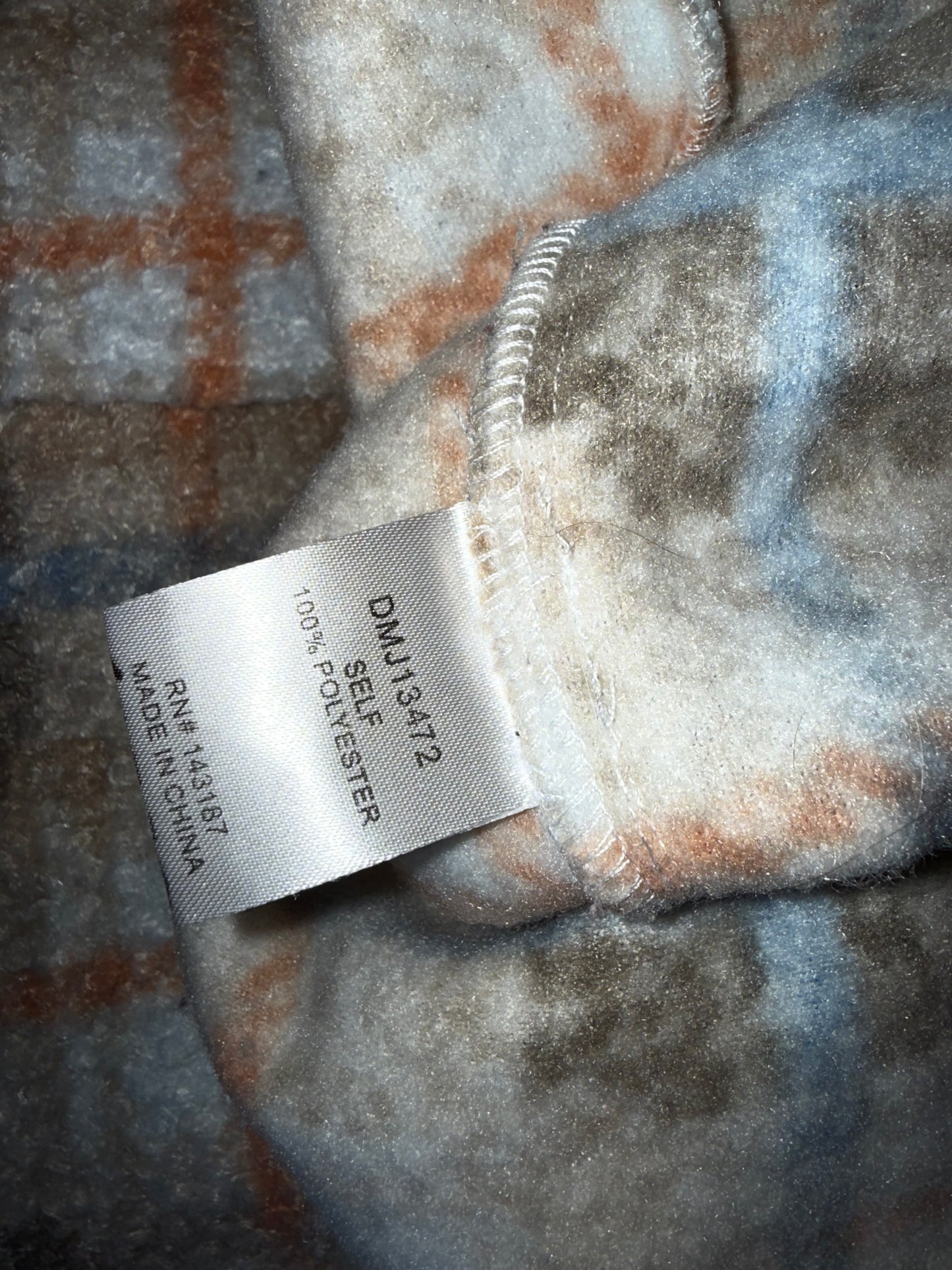Dance & Marvel (Large) Neutral Plaid Shacket Coat