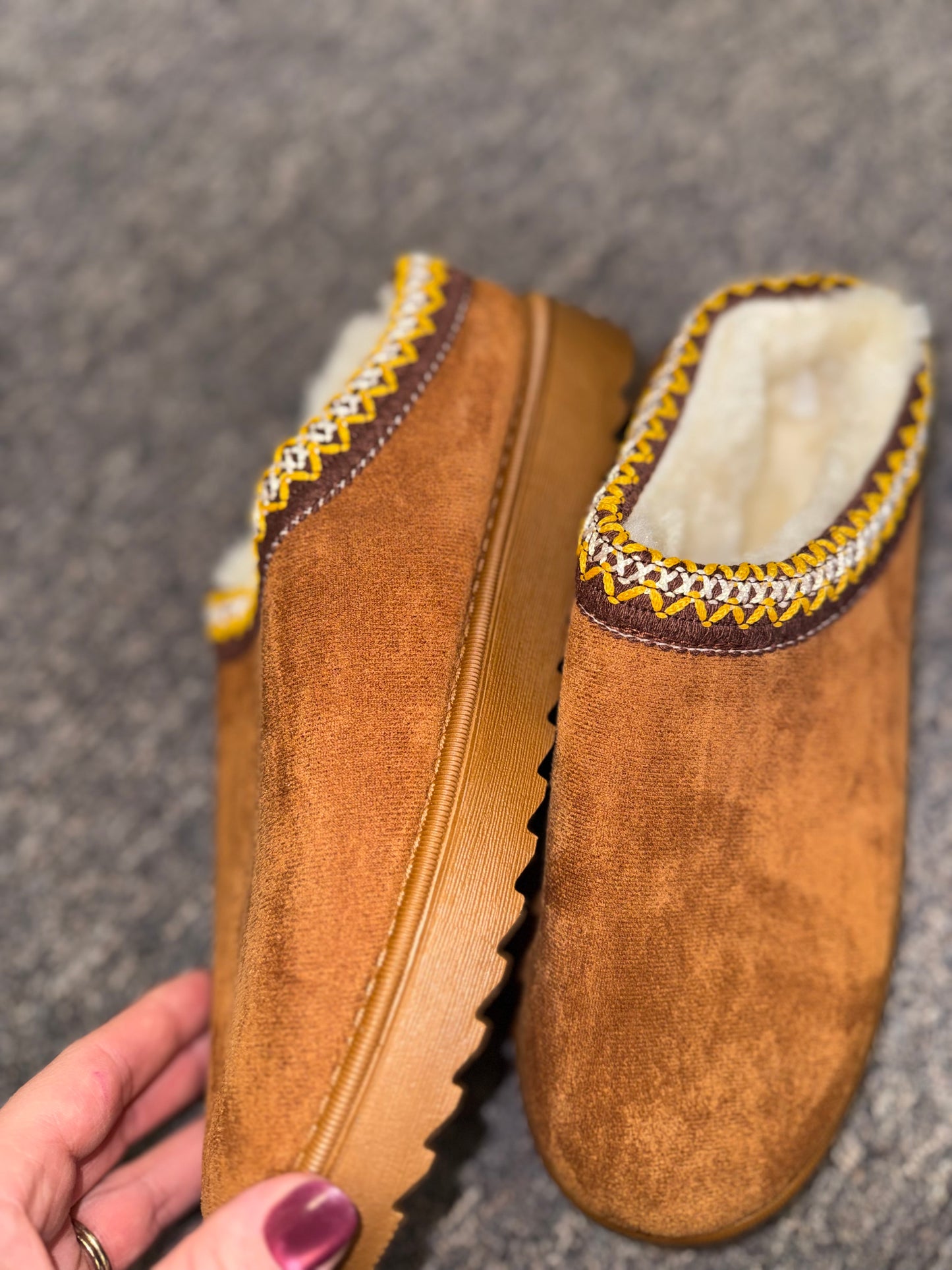 Brand New (39 - 6.5) Brown Slip On Low Top Boots