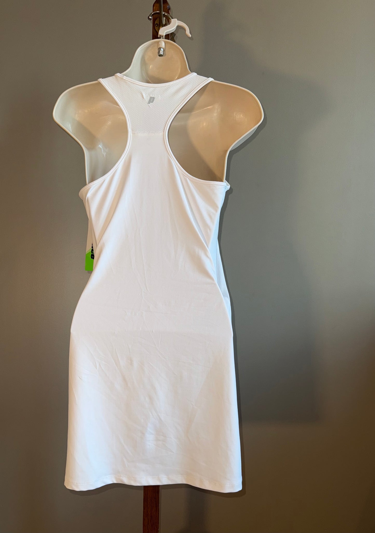 NWT Prince (Girls Large) Brand New White Midi Tank Dress with Undershort