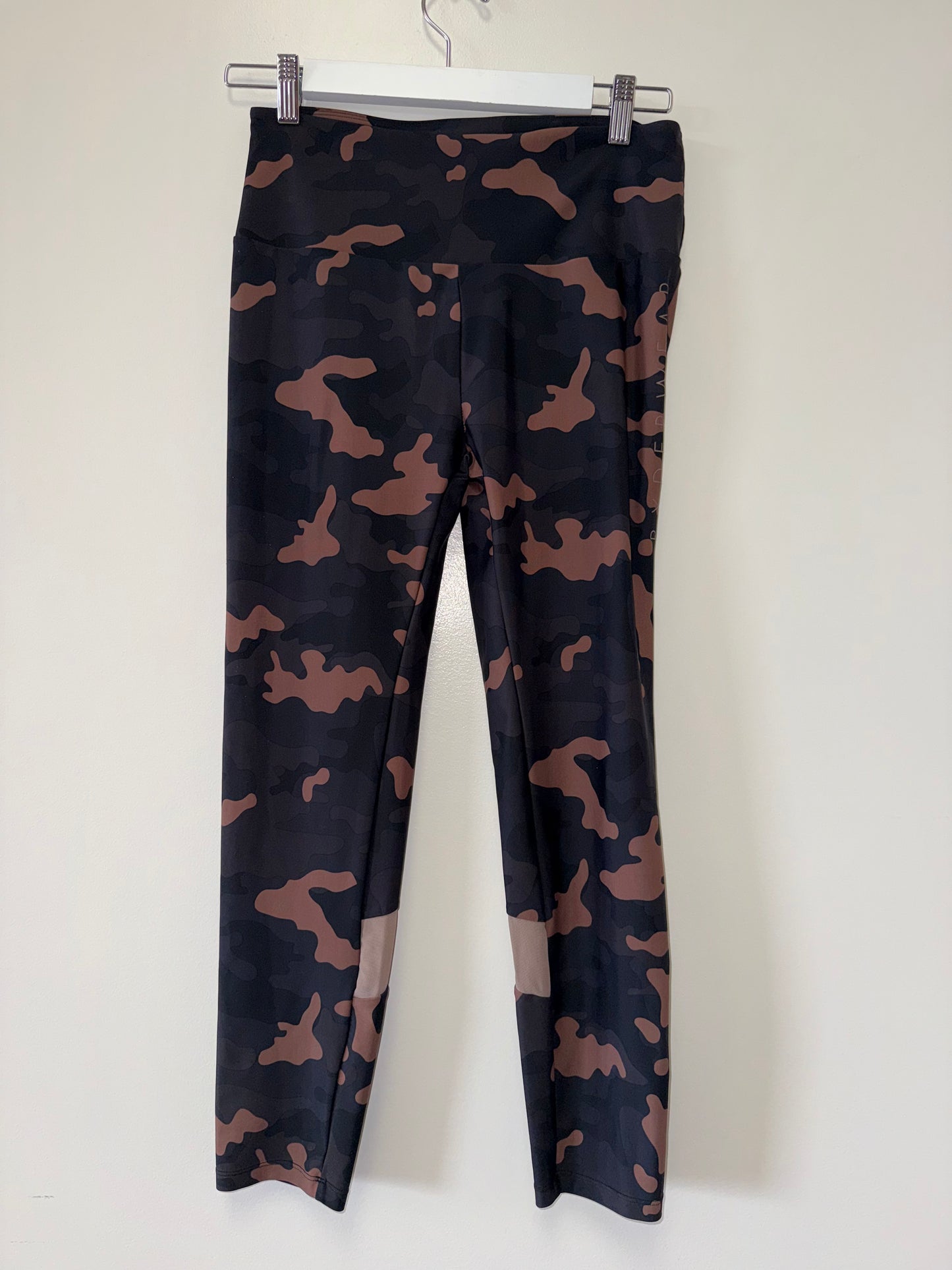 Ryderwear (Large) Black/Tan Bleach Splatter Pattern Butt Sculpt Leggings