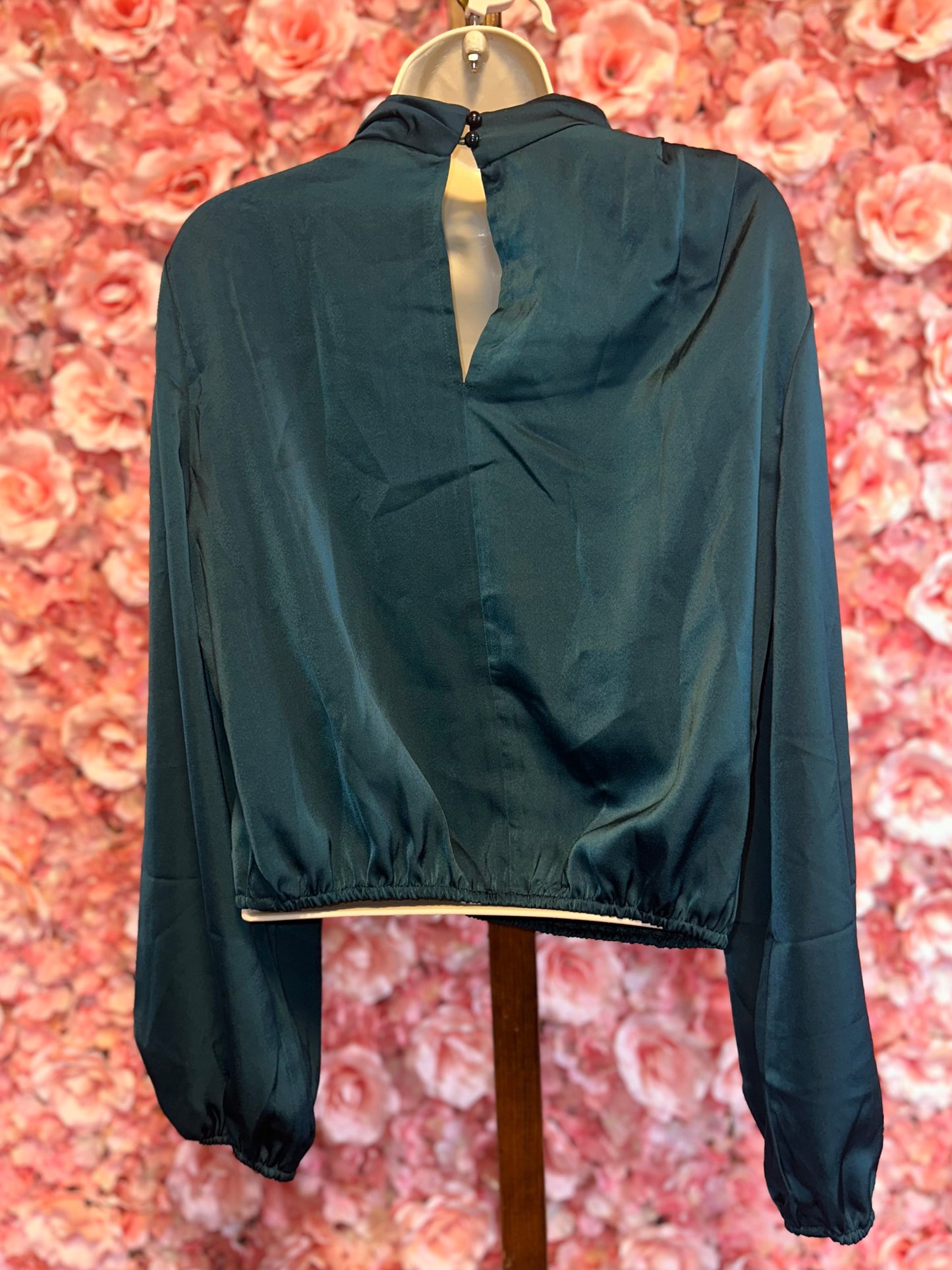 Brand New (XL) Teal Cowl Neck Blouse