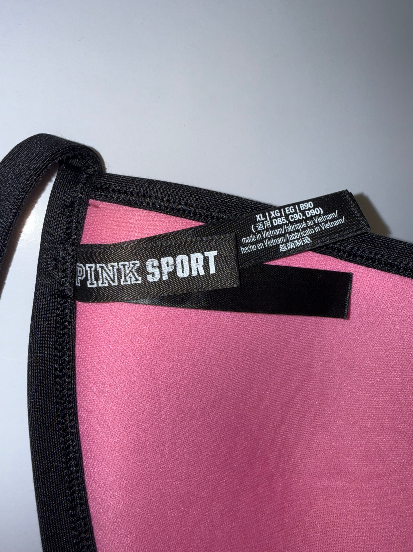 PINK Victoria’s Secret Sport (XL) Black Ultimate Push Up Bra