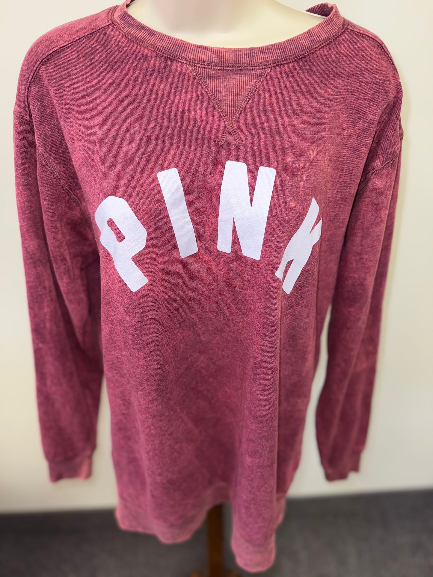 PINK Victoria's Secret (Small) Acid Wash Crewneck