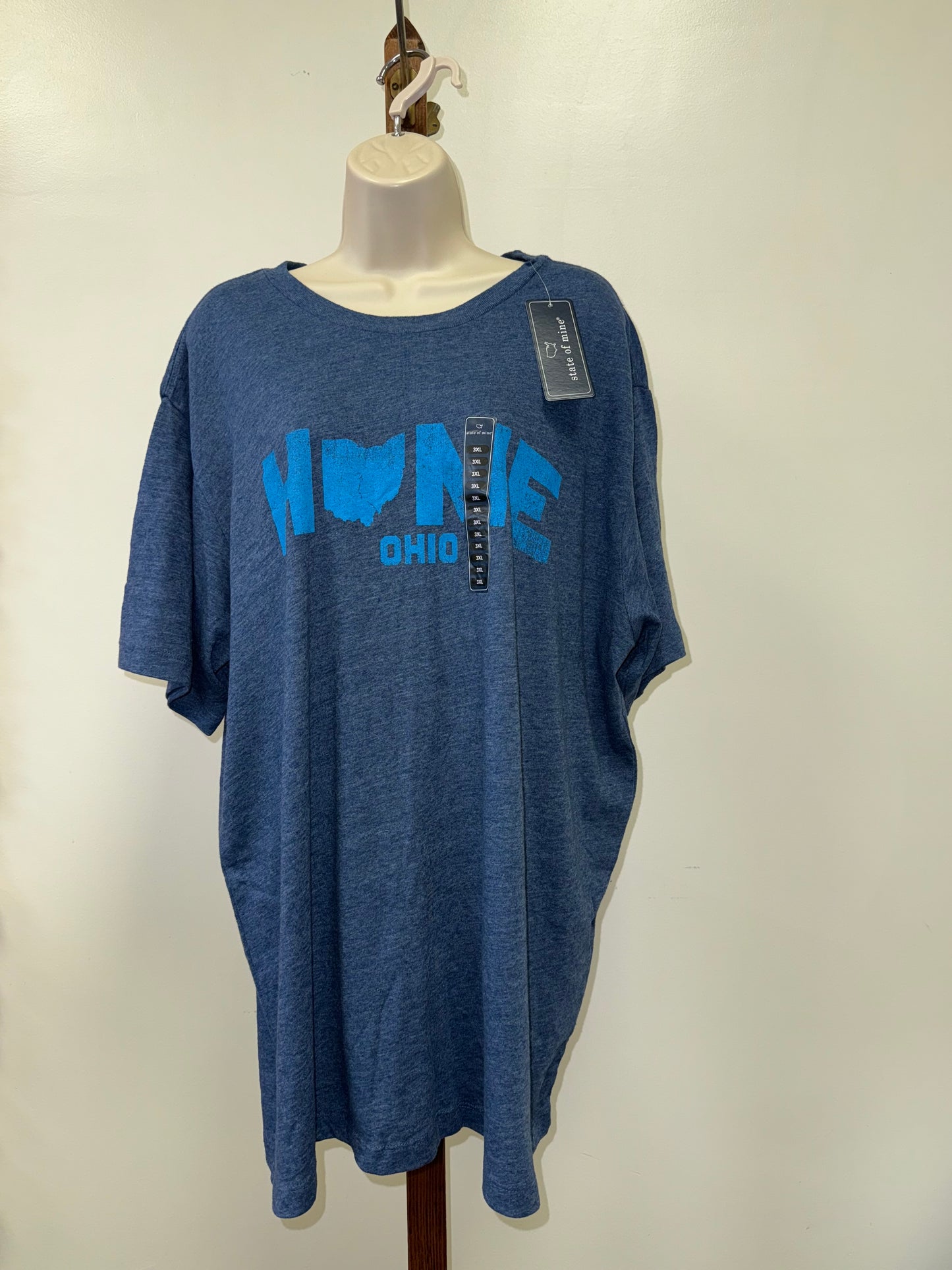 NWT State of Mine (3XL) Brand New Blue Ohio T-Shirt