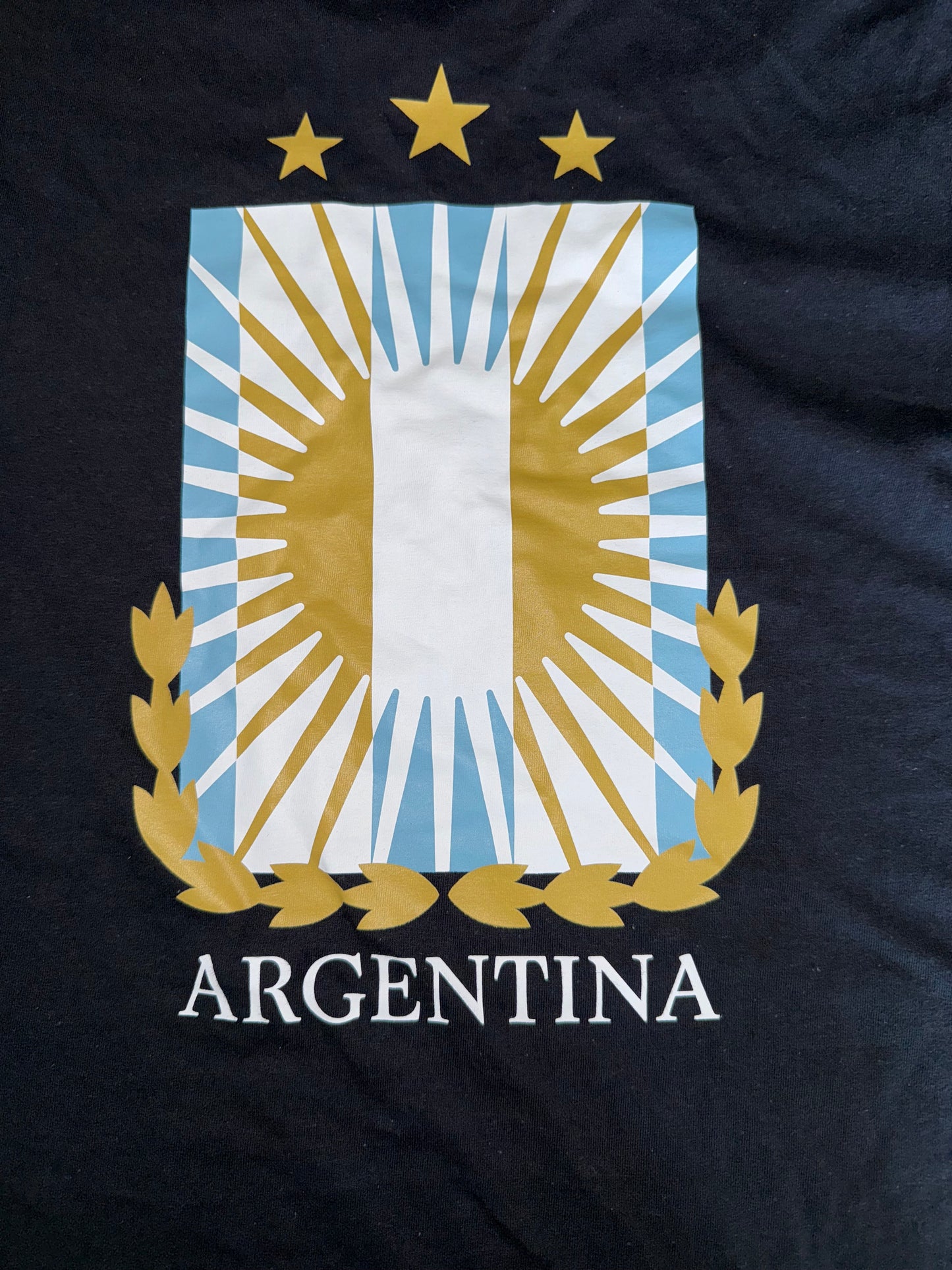NWT Adidas (Medium) Brand New Black Argentina Regular Fit T-Shirt