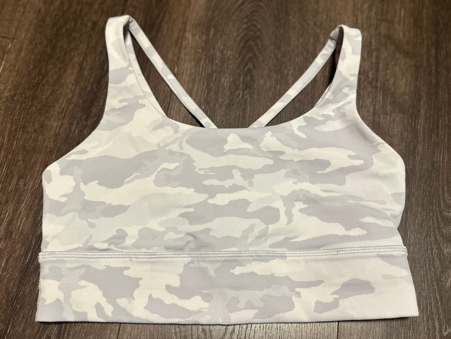 lululemon athletica (8) Camo Wunder Under Legging & Energy Longline Bra SET