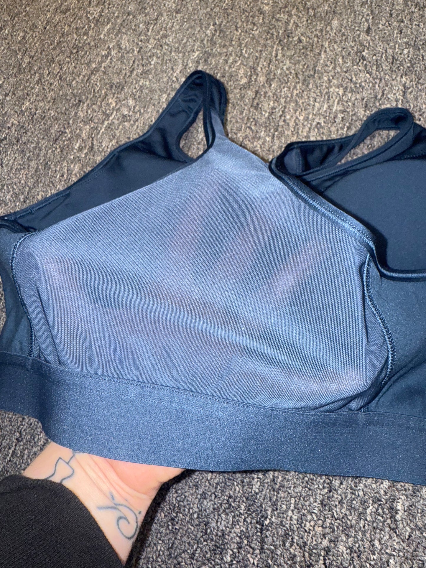 Adidas Blue Padded Sports Bra