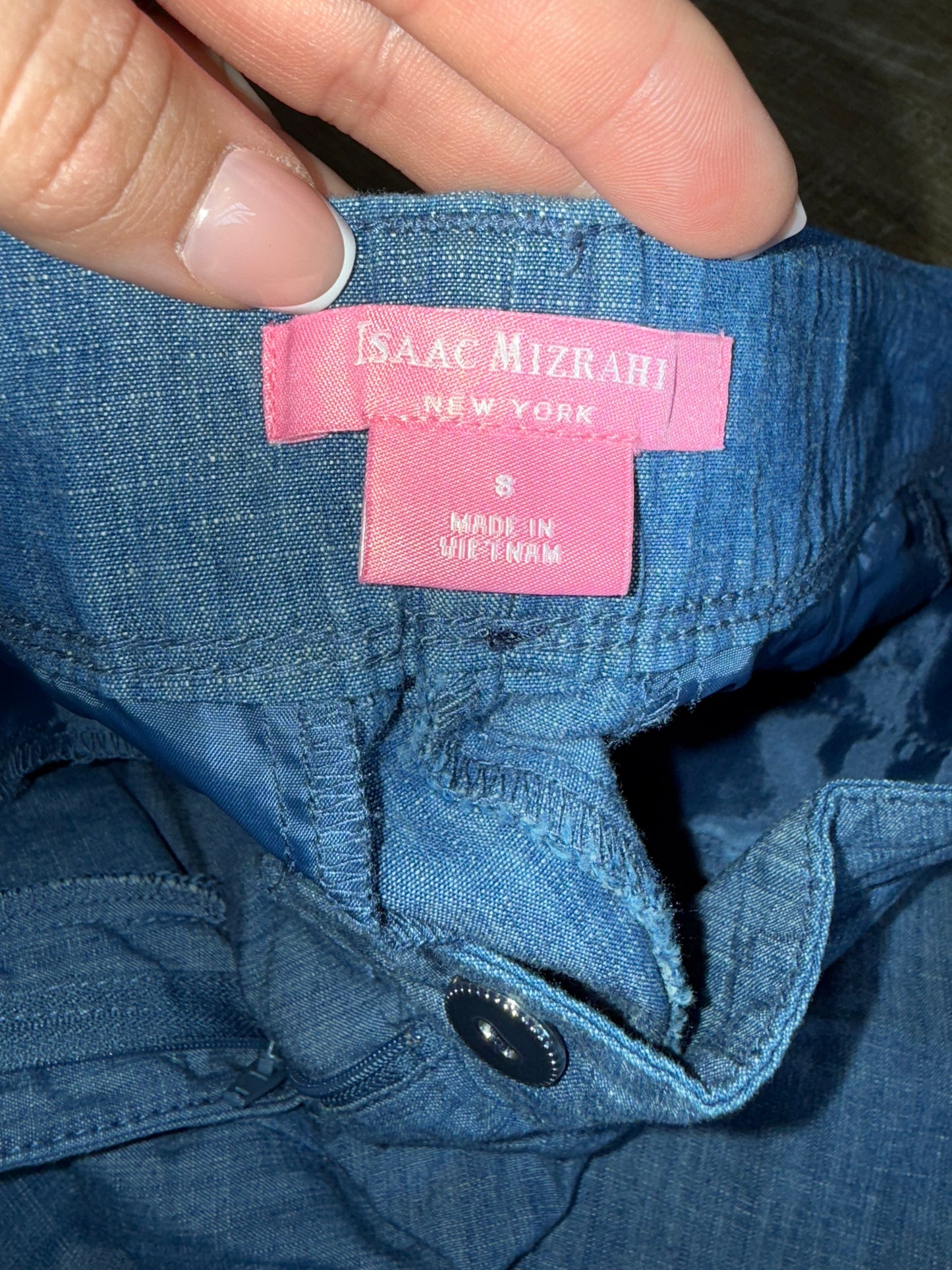 Isaac Mizrahi (8) Blue Dress Shorts