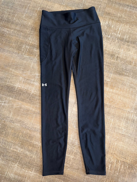 Under Armour (Medium) Black Compression Leggings with 1 Slip Pocket
