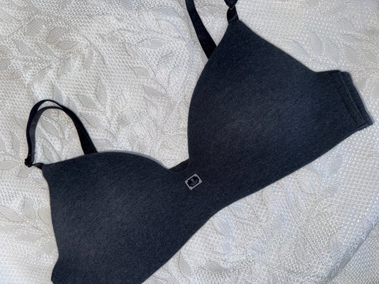 Victoria's Secret (38B) Grey T-Shirt Lightly Lined Wireless Bra