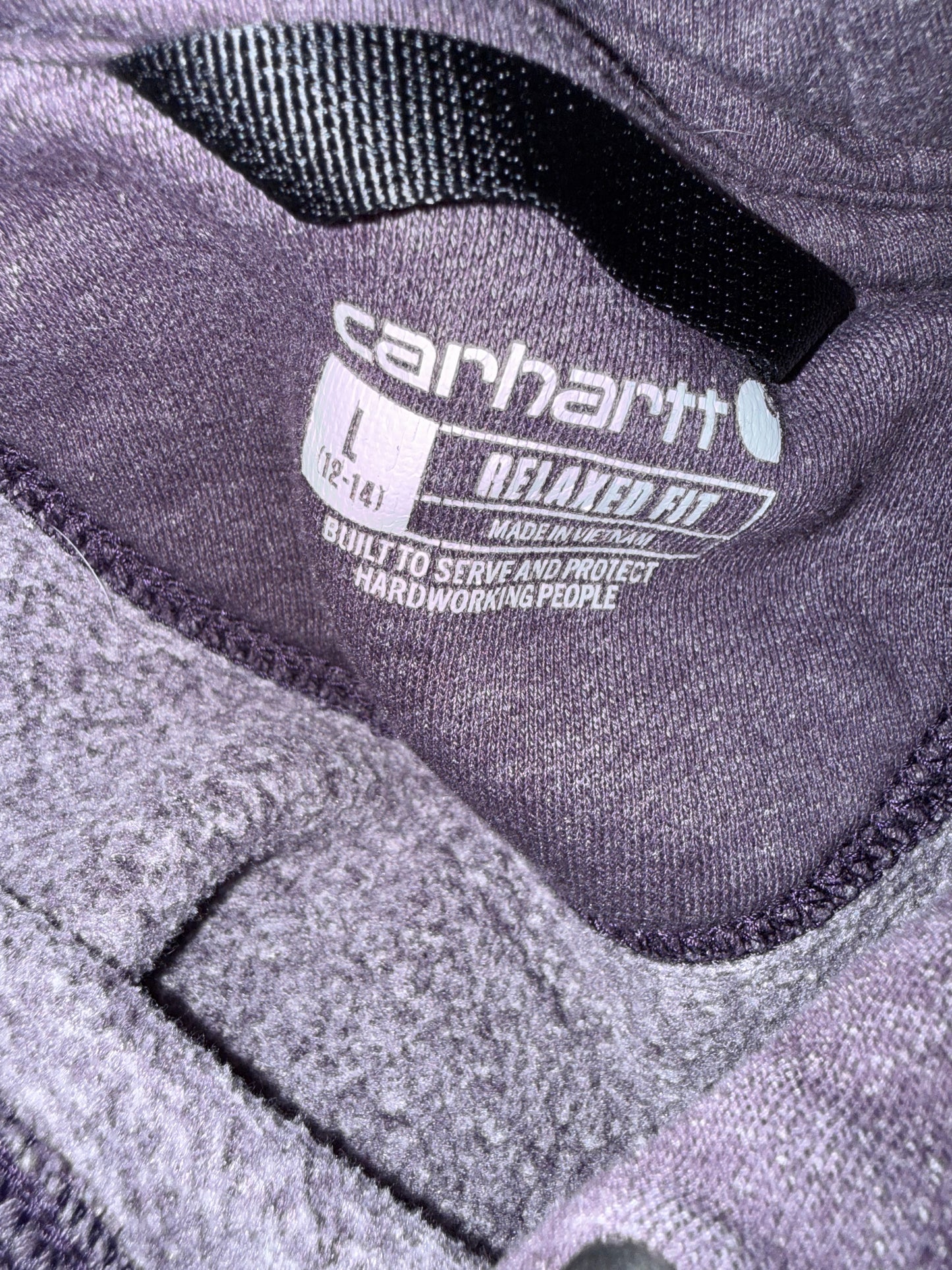 Carhartt (Large) Purple Relaxed Fit Logo Hoodie