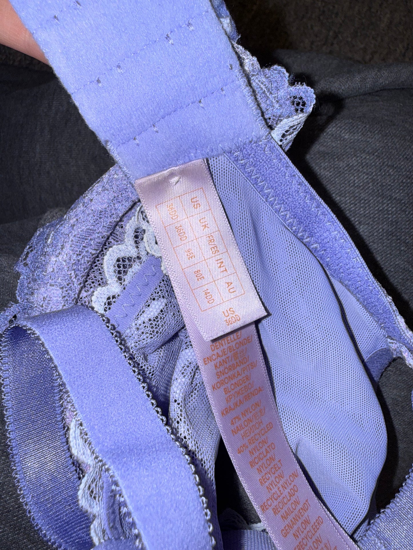 Savage X Fenty (36DD) Black and Purple Lace SET OF BRAS