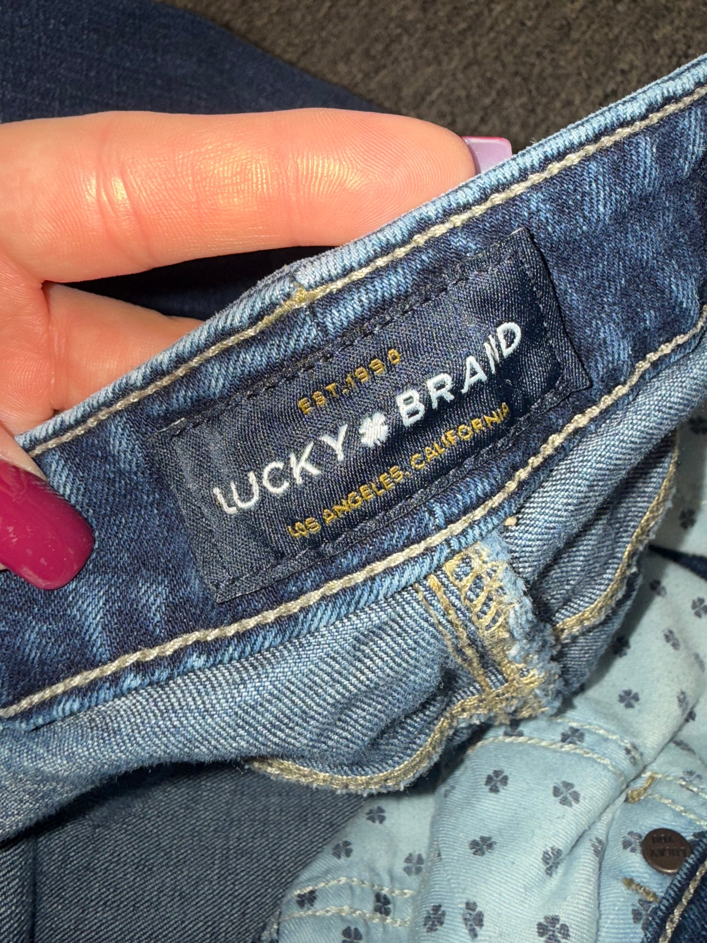 Lucky Brand (28) Dark Wash Hayden Crop Denim Jeans