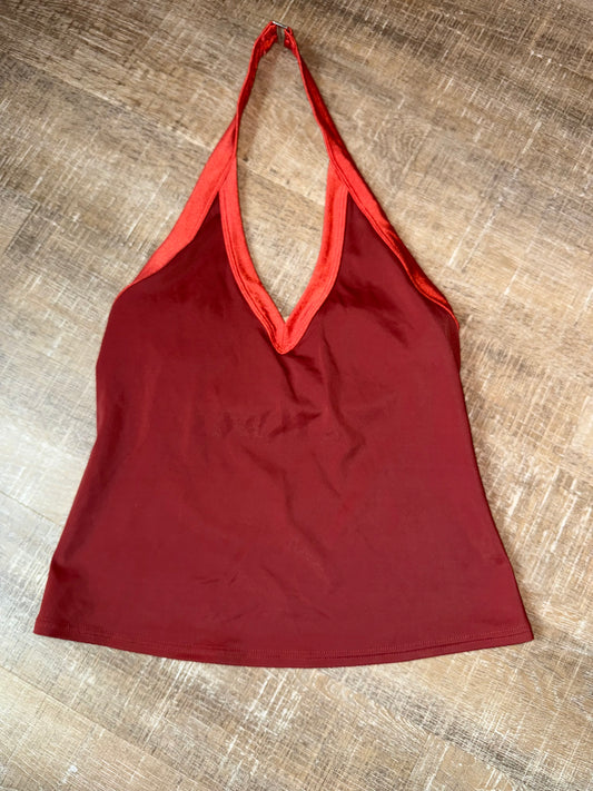 Victoria's Secret (Medium) Burnt Orange Tankini Swimwear Top