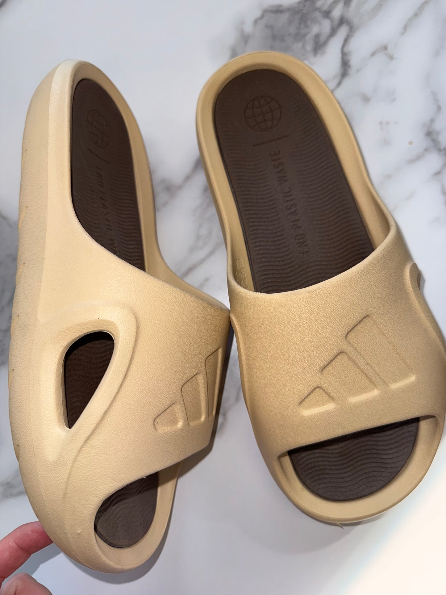 adidas (11) Tan Adicane Slides