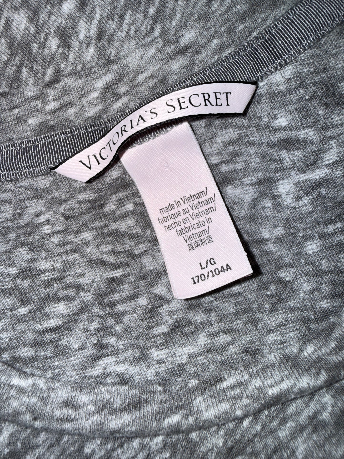 Victoria's Secret (Large) Grey Tee with Palm Tree Logo