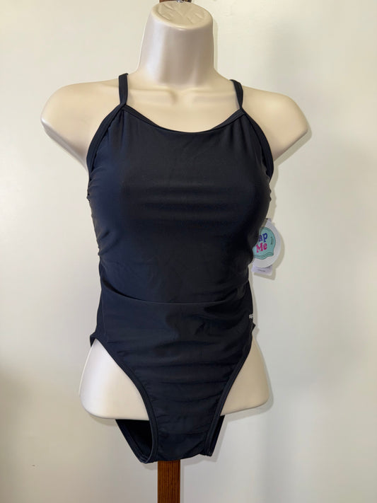 NWT Lycra (32) Brand New Black One Piece Swimsuit