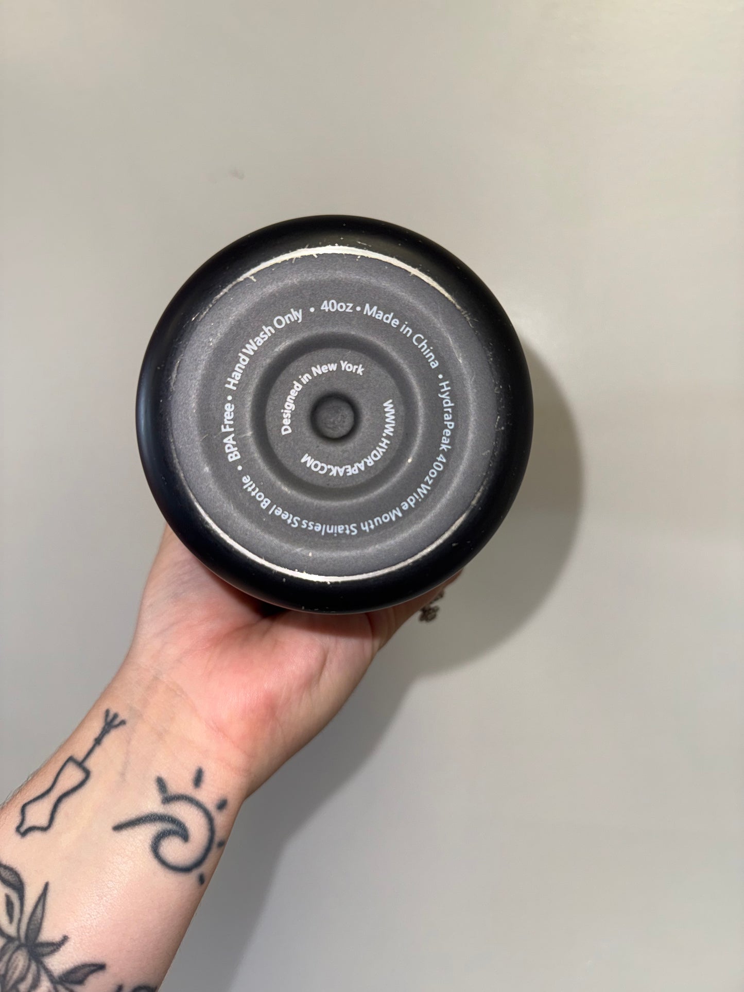 HydraPeak (40oz) Matte Black Cheetah Print Tumbler