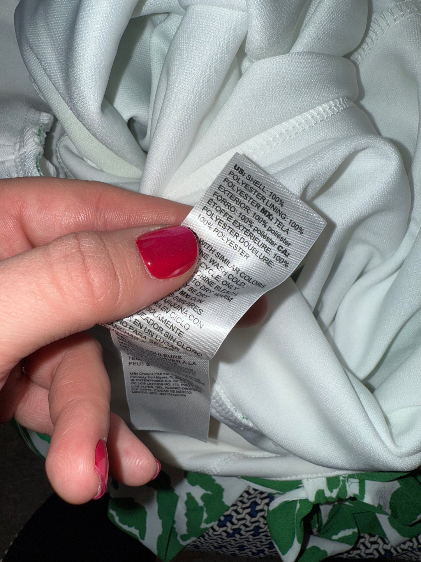 White House Black Market (4) White and Green Hawaiian Halter Neck Maxi Dress