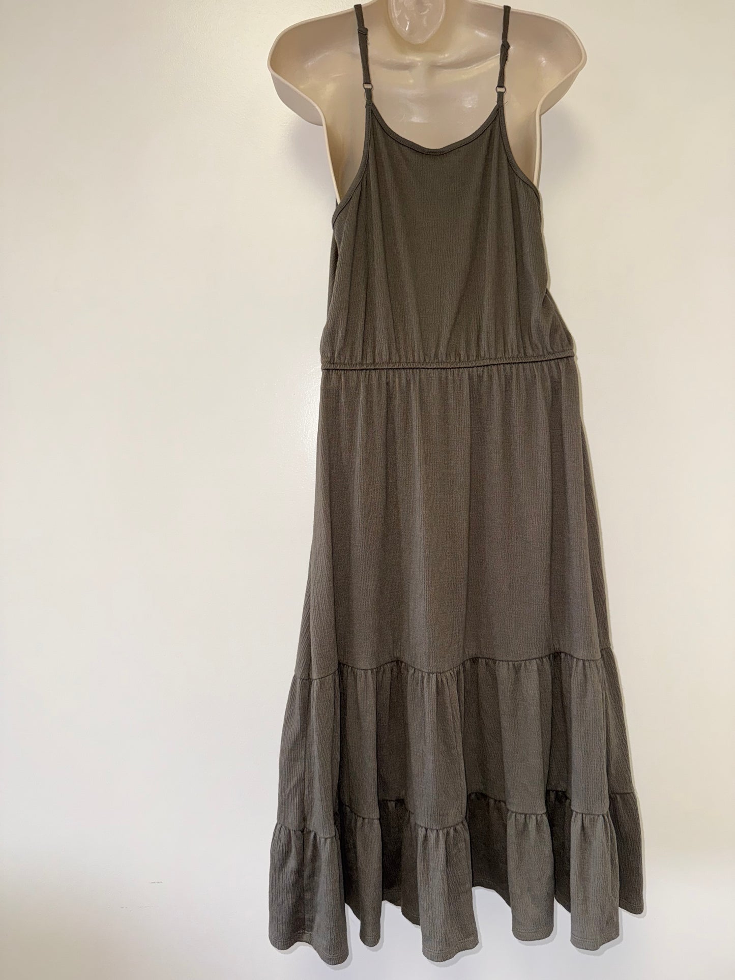 Knox Rose (Small) Green Ruffle Maxi Dress