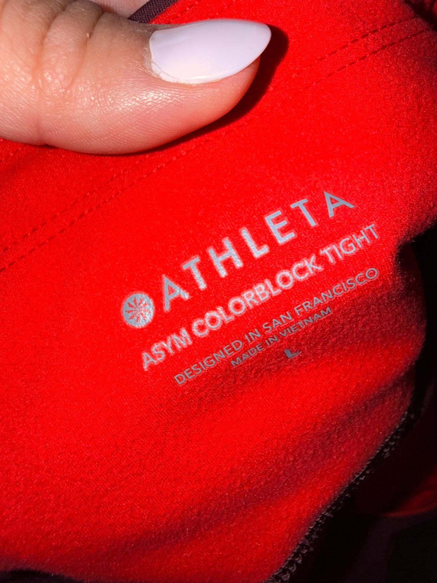 Athleta (Large) ASYM Colorblock Tight Leggings
