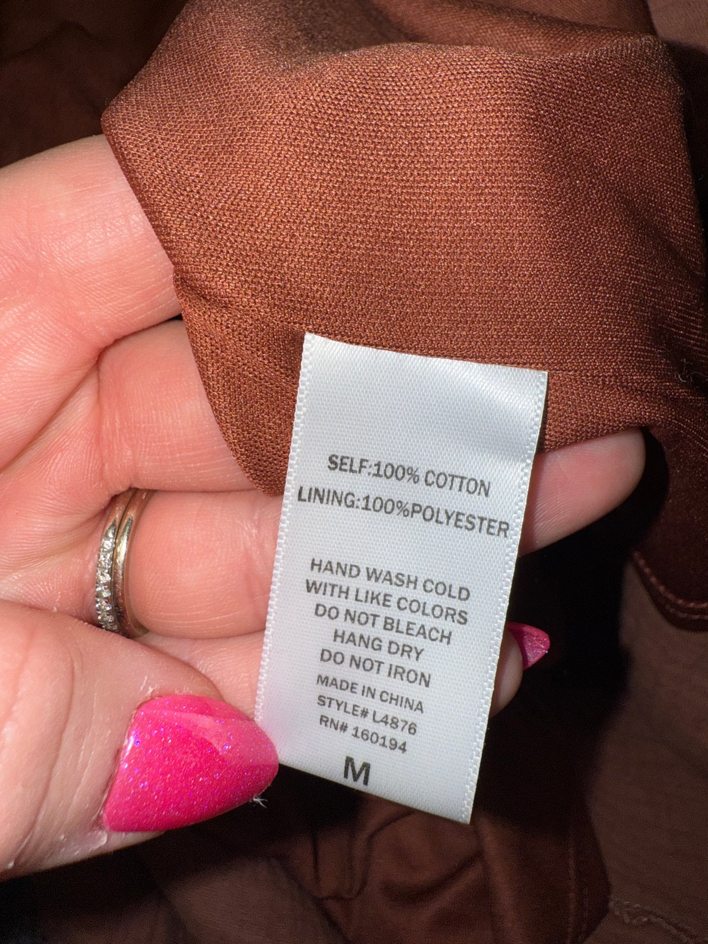 By Together (Medium) Burnt Orange Ruffle Maxi Dress