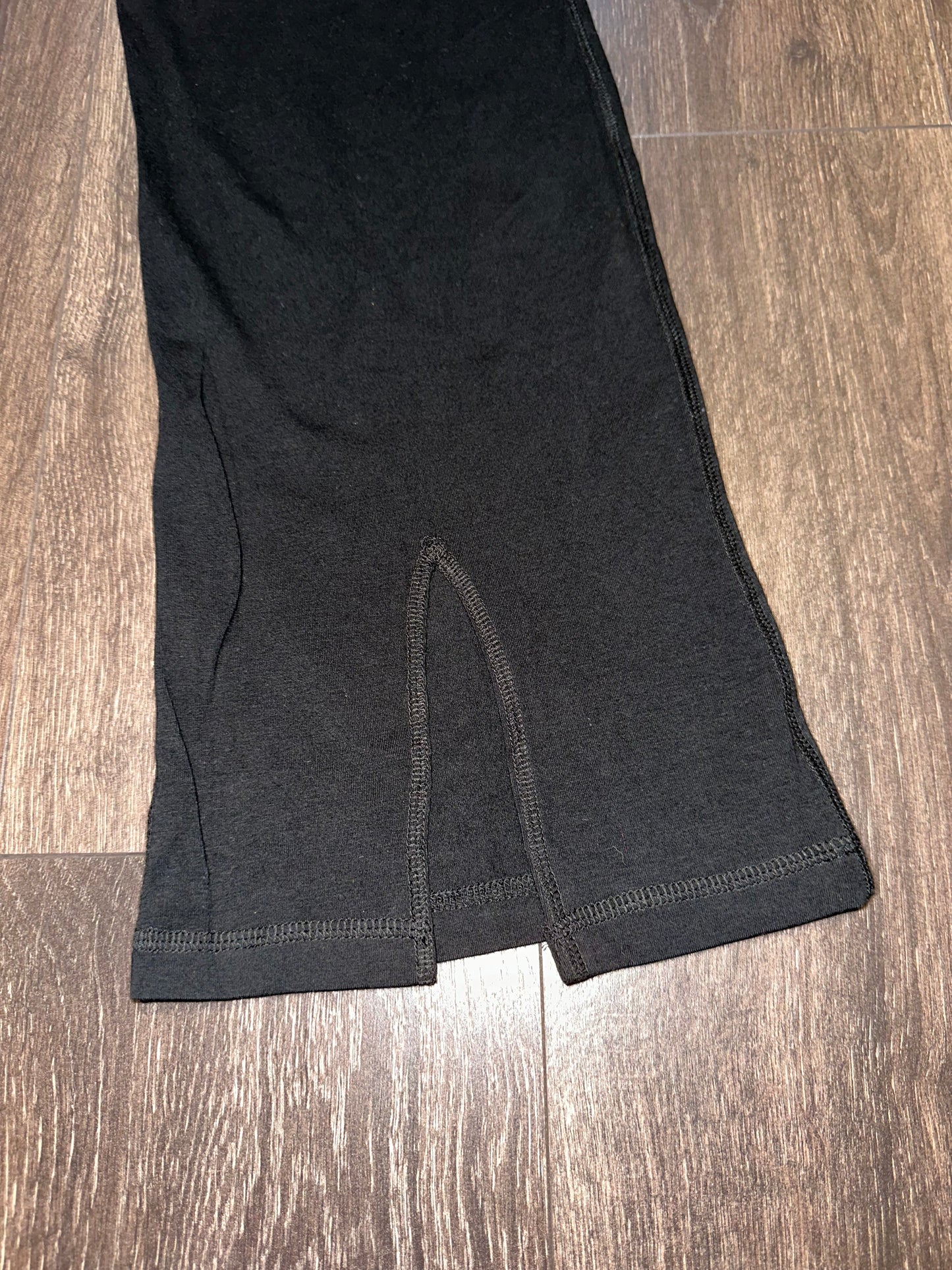 NWT New York & CO (XXL) Brand New Black Bootcut Leggings with Slit in Leg