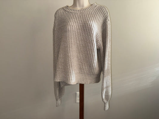 Zenana (Large) Cream Knit Sweater