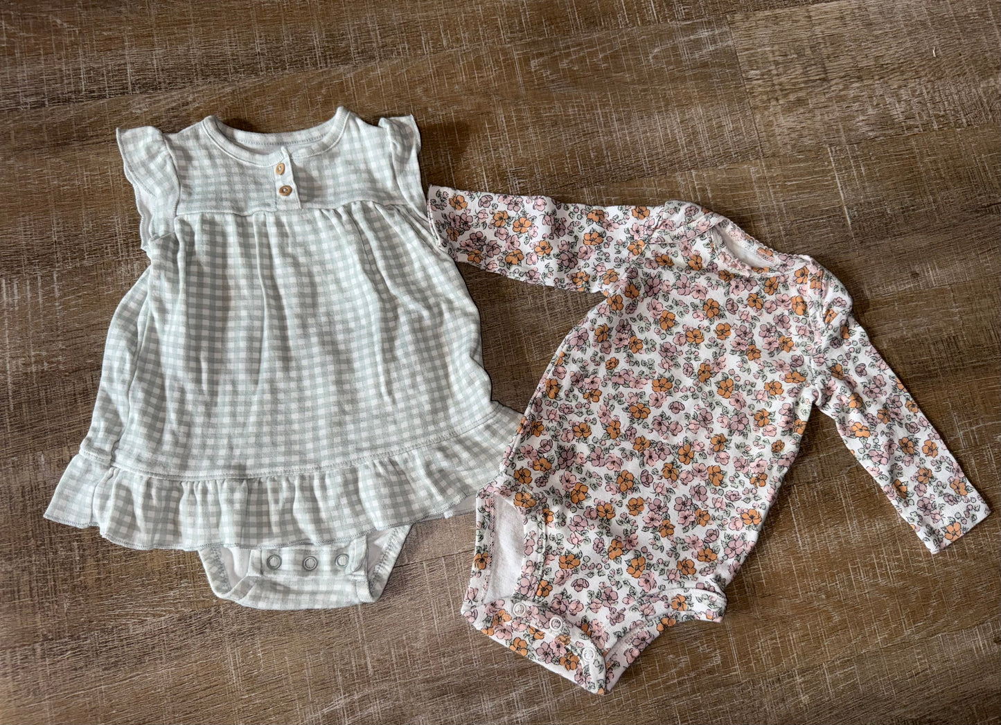 Carters (3 Month) 2 Piece Girls Onesie