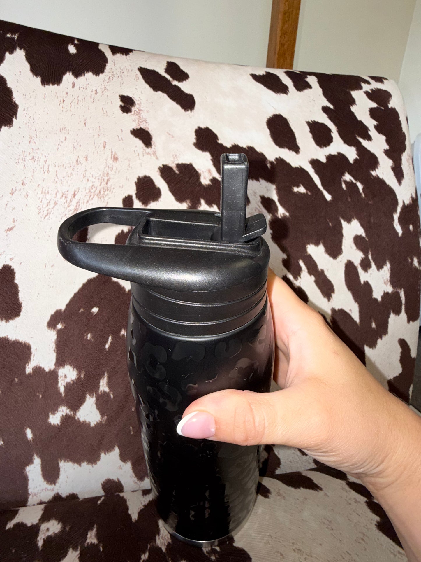 HydraPeak Black & Silver Cheetah Print Tumbler