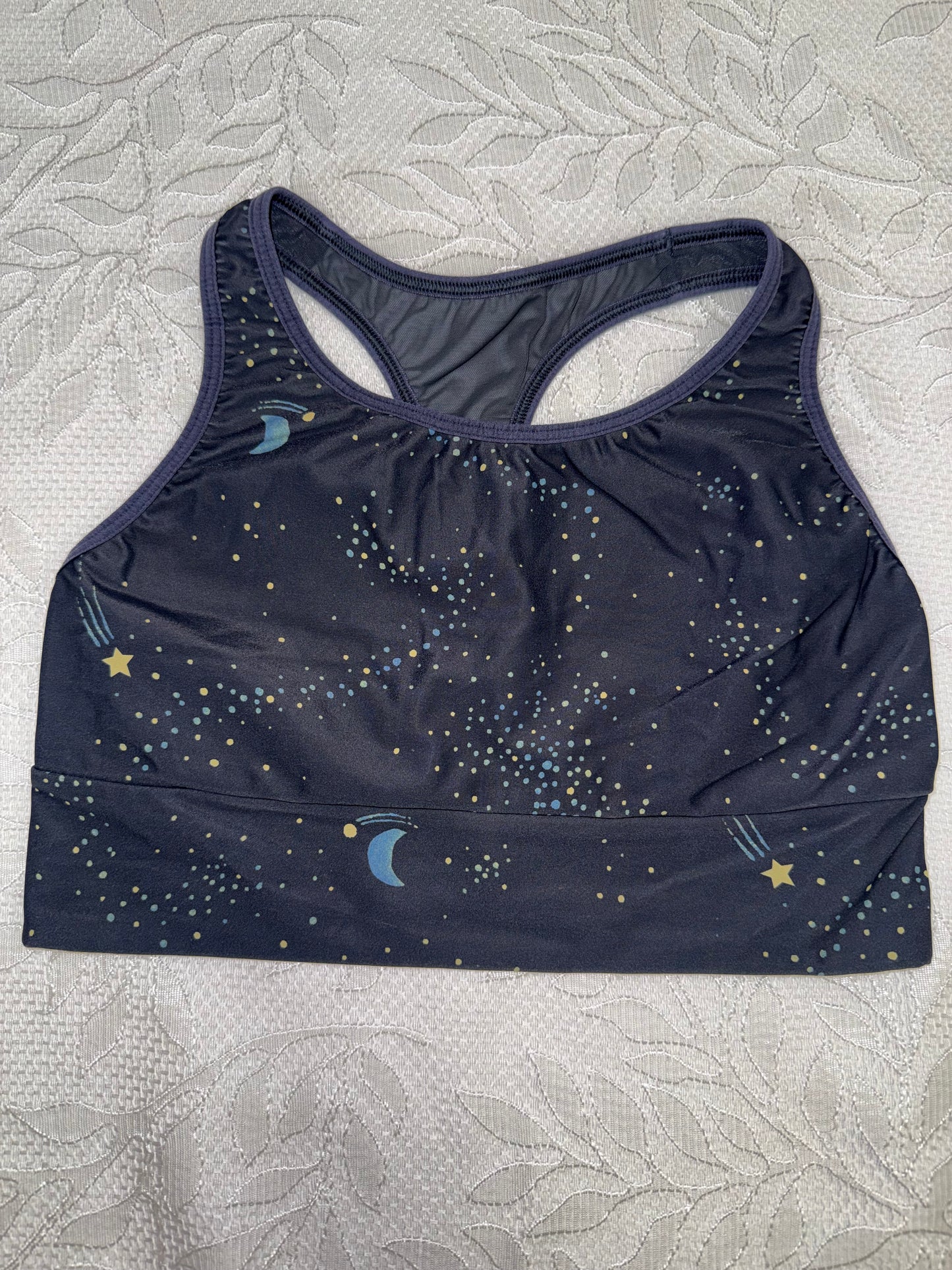 Victoria's Sport (Small) Dark Grey Space Themed Sports Bra