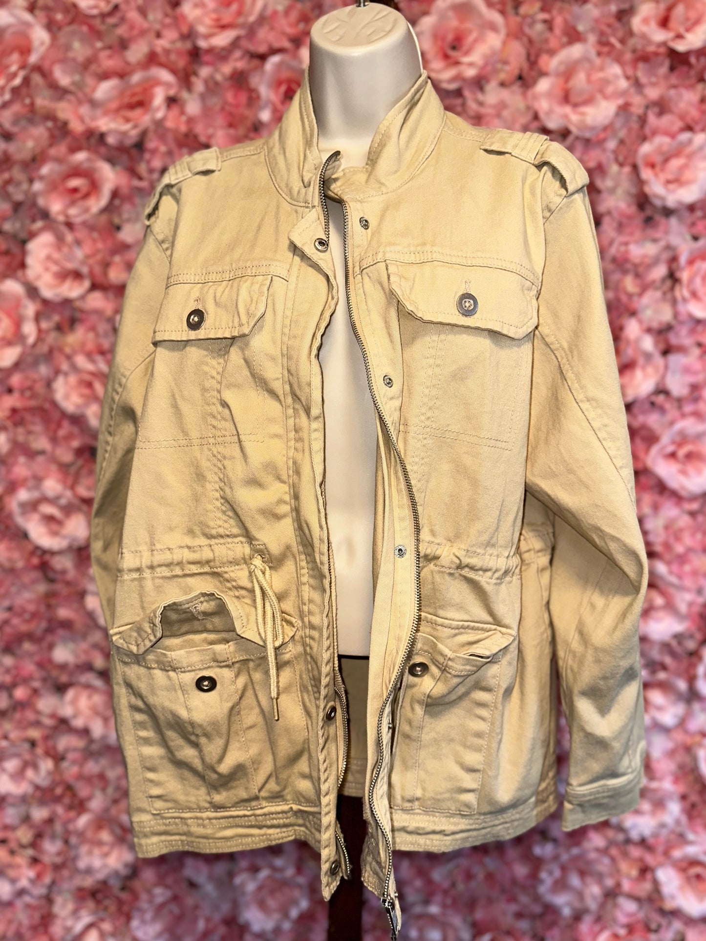 Baccini (XL) Khaki Zip Up Jacket