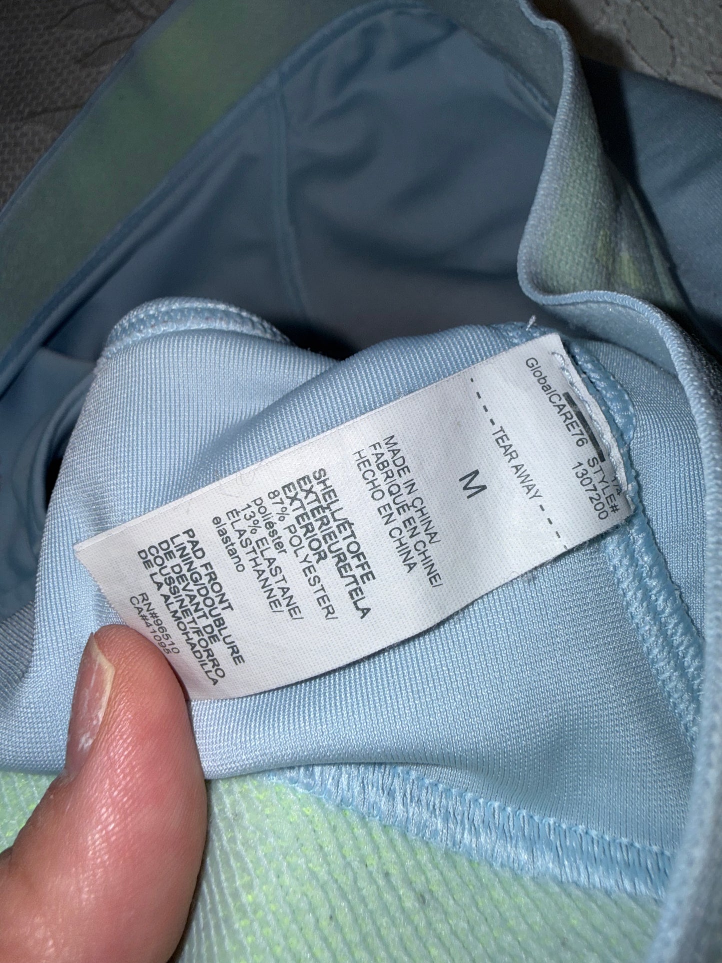 Under Armour (Medium) Blue/Green Compression Sports Bra
