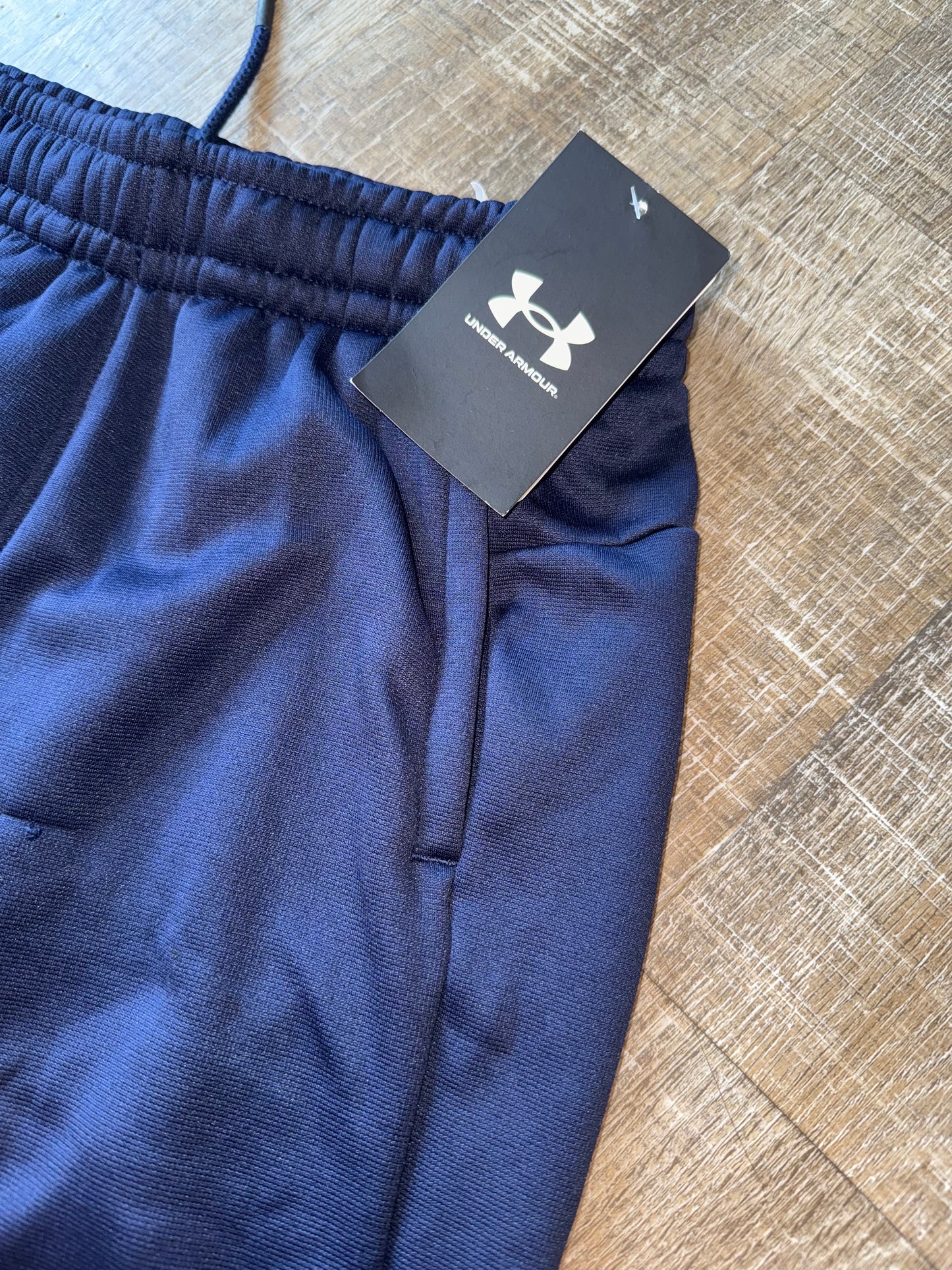 NWT Under Armour (Youth Small) Brand New Navy Blue Jogger Sweatpants