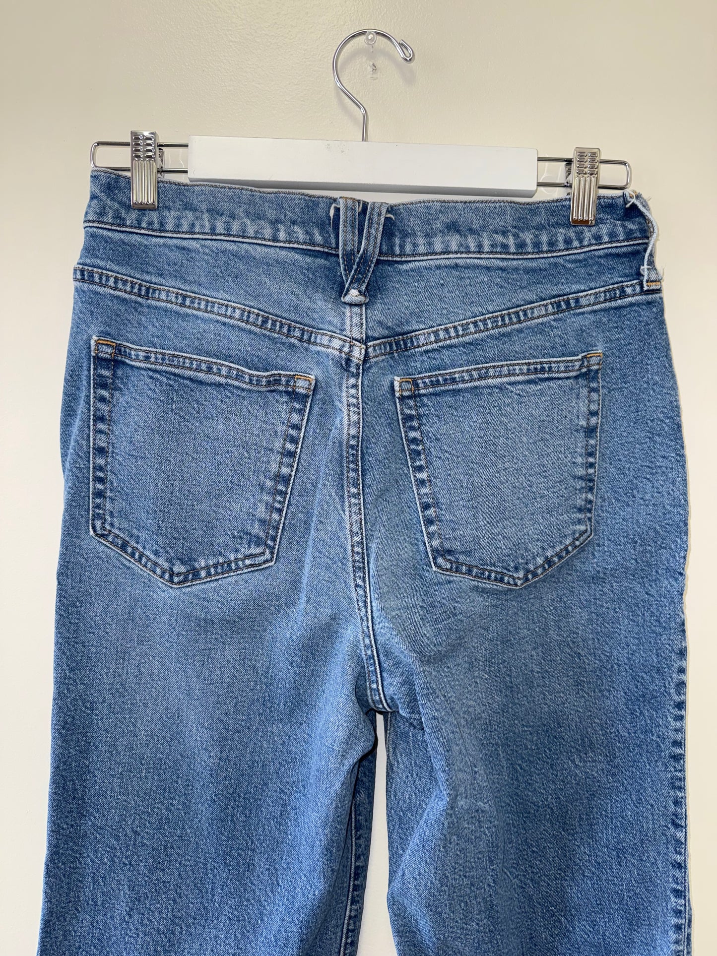 J. Crew (28) Slim Wide Leg Denim Blue Jeans