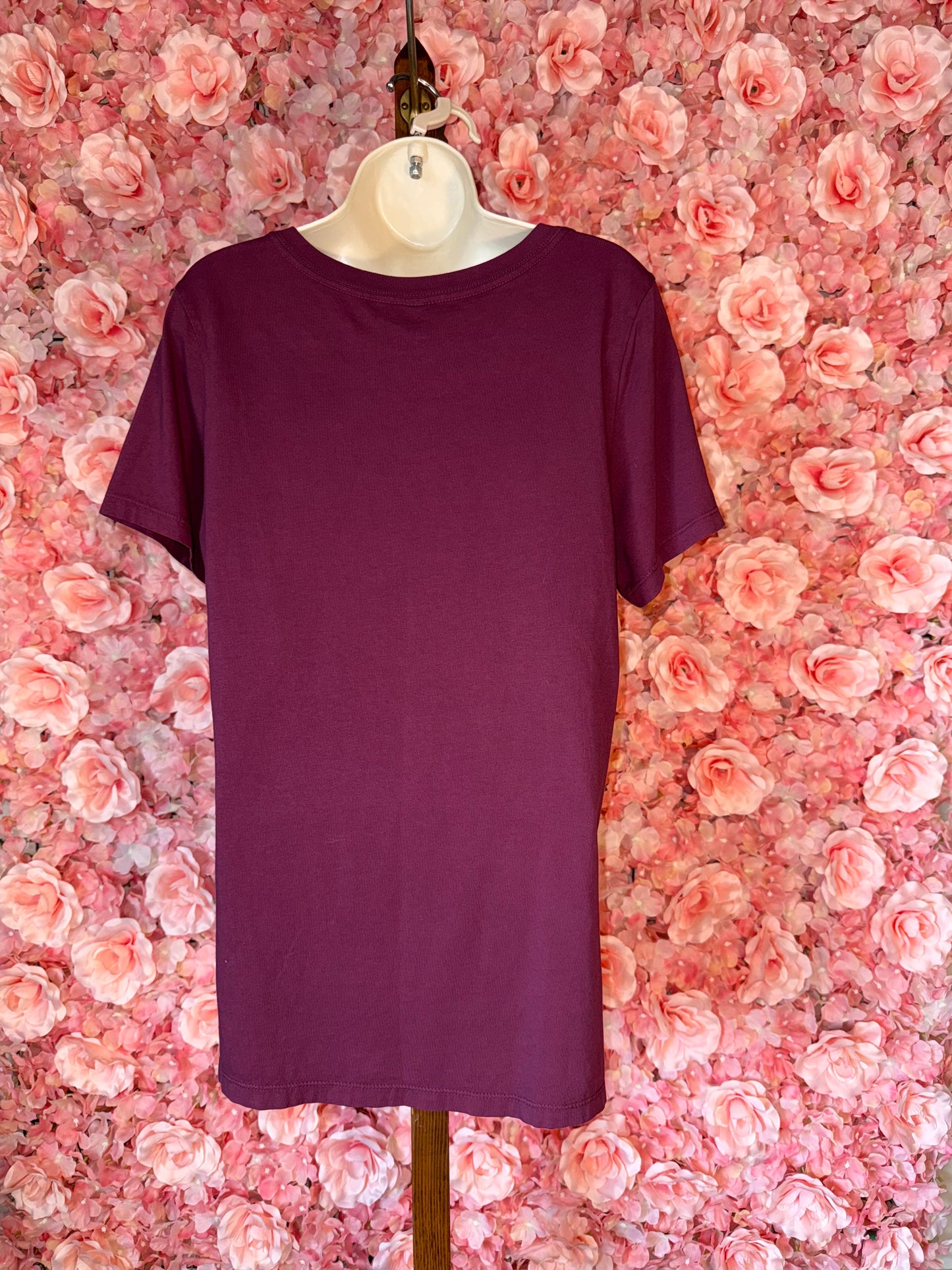 HRT & LUV (Large) Maroon/White Hustle T-Shirt
