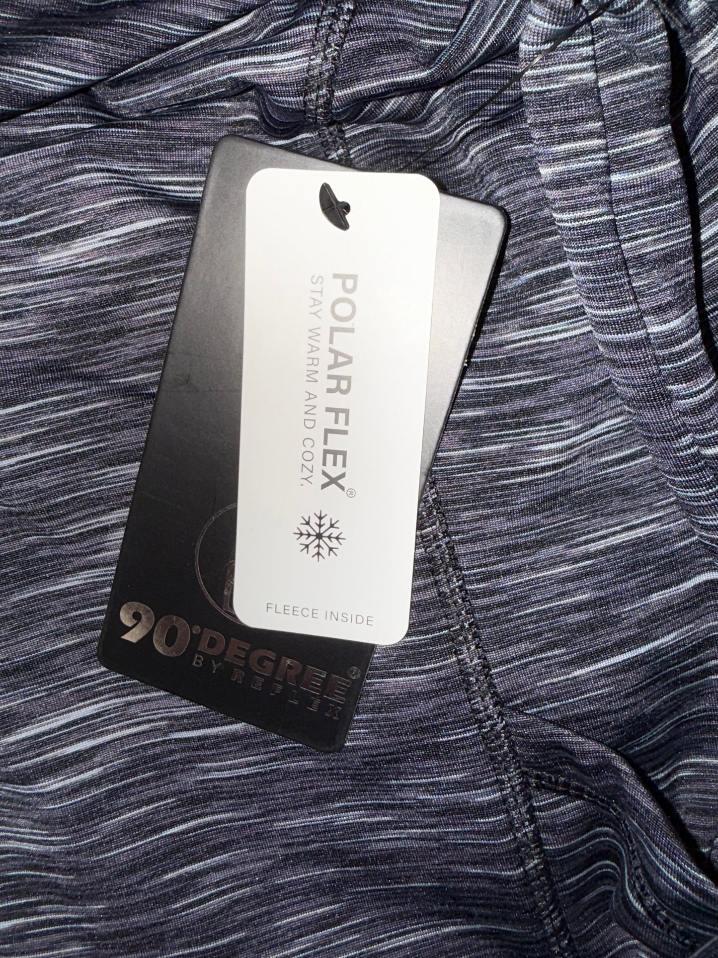 NWT 90 Degree (Large) Brand New Black//Grey Cowl Neck Sweatshirt with Fleece