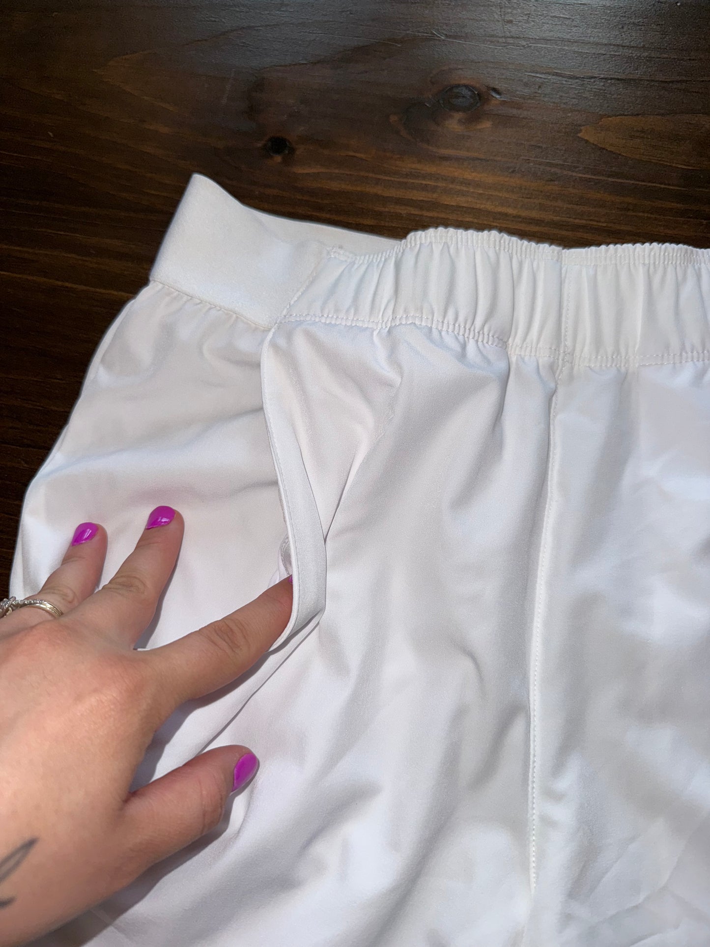 NWT Prince (Small) Brand New White 2-Way Stretch Tennis Shorts