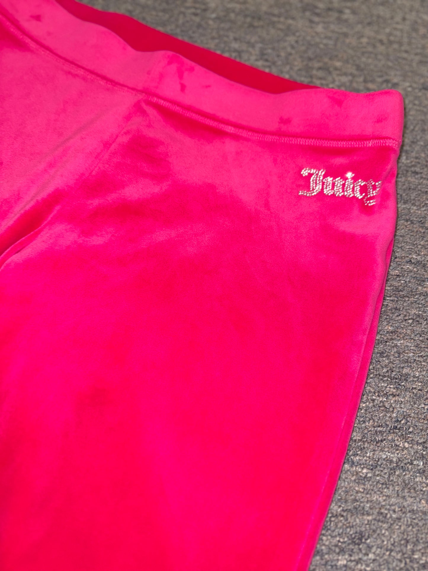 Juicy Couture (Medium) Hot Pink Velour Bootcut Sweatpants