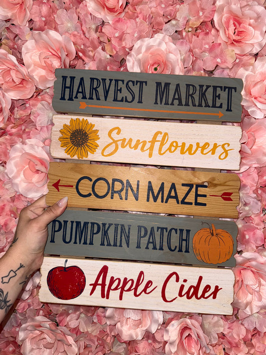 Fall Wooden Sign