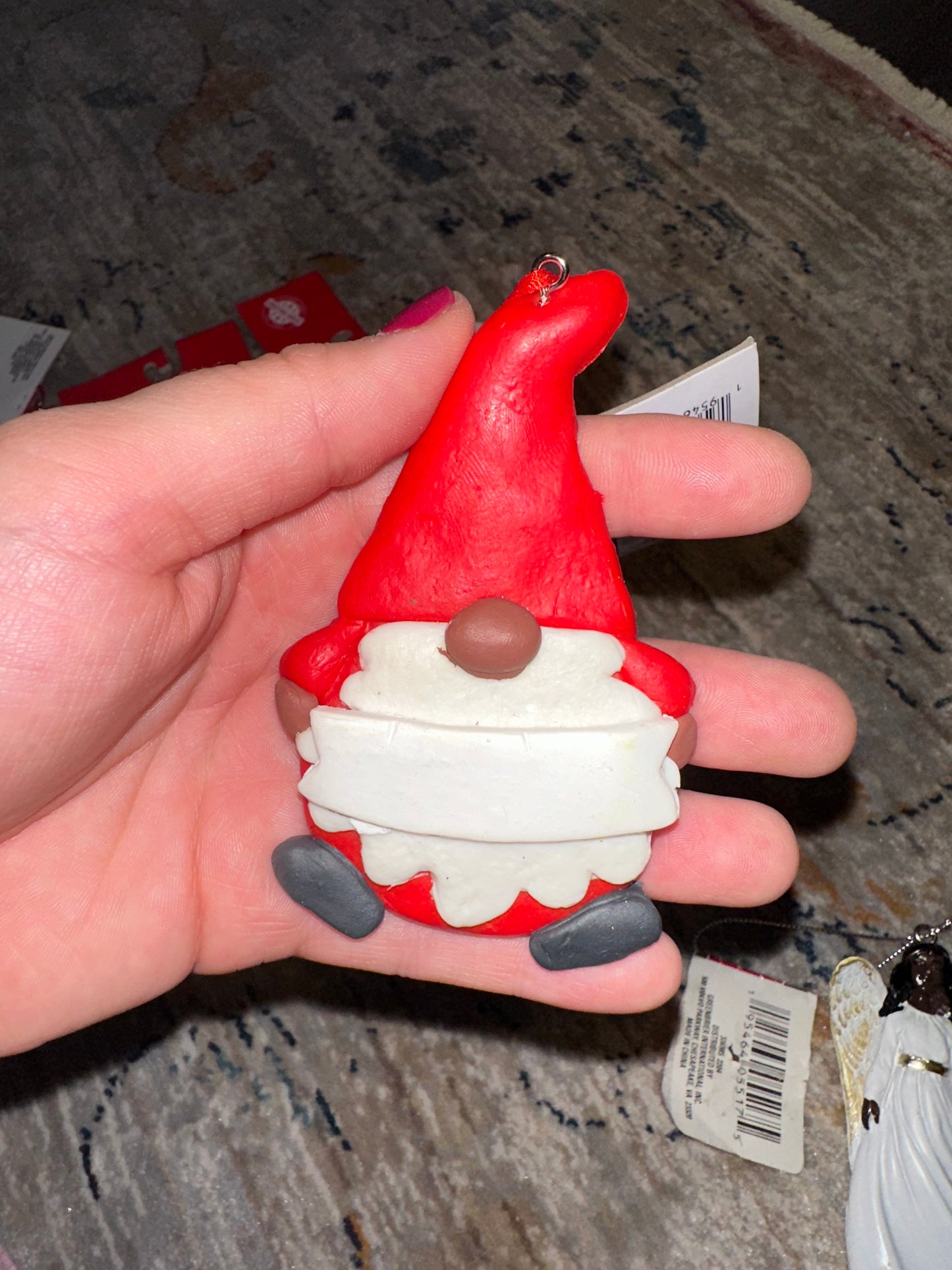 Christmas House Brand New Gnome Clay Ornament