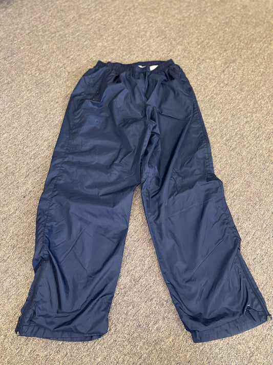Nike (Large) Vintage Navy Blue Pants with Zipped Ankles