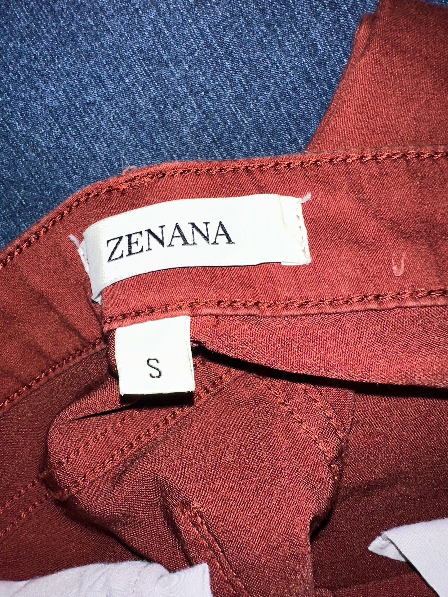 Zenana (Small) Burnt Orange High Rise Skinny Jeans