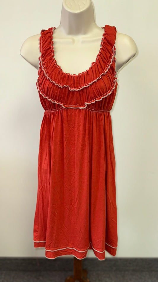 NWT Max Studio (XS) Brand New Burnt Orange Midi Sleeveless Dress