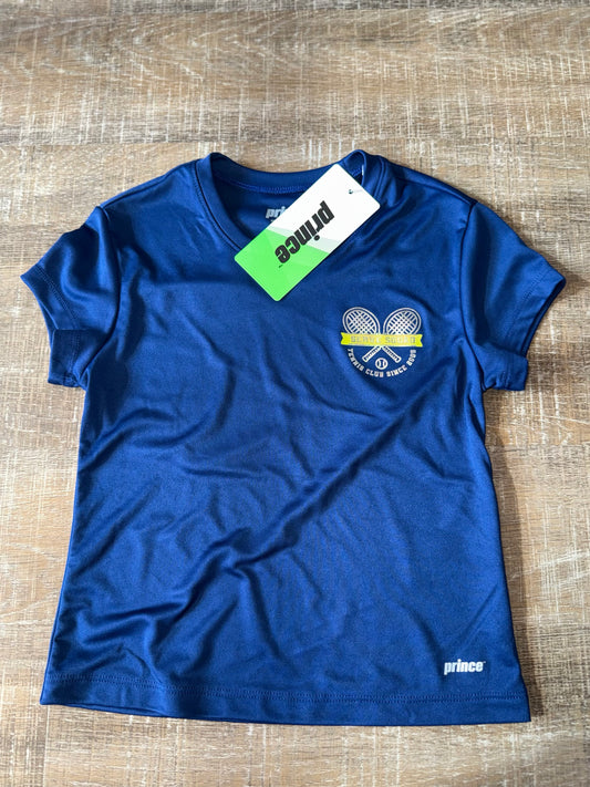 NWT Prince (XS) Brand New 'Serve Squad Tennis Club' Blue Sporty Tee