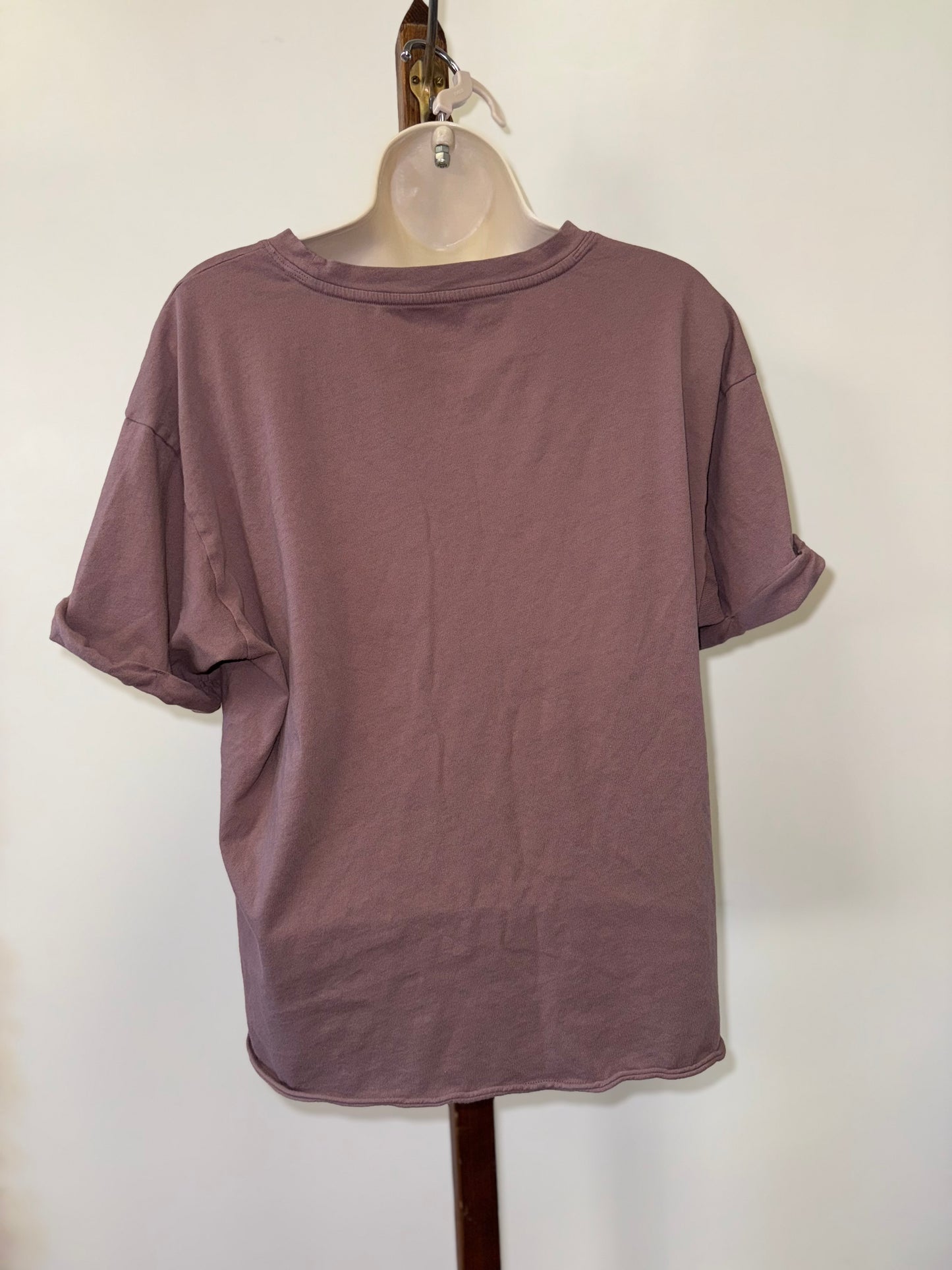 American Eagle (Large) Brown Cropped Pocket Tee