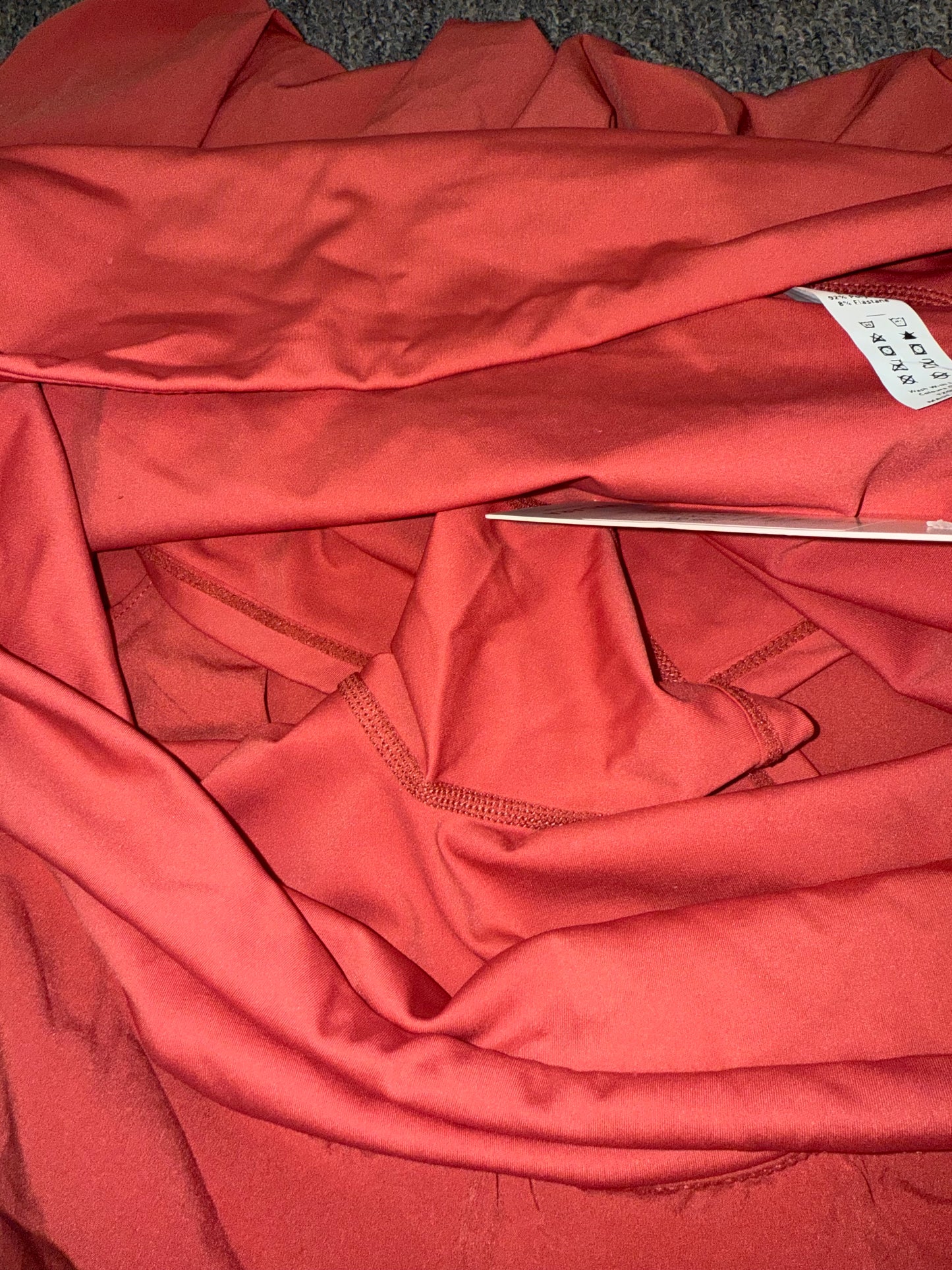 NWT Halara (2X) Brand New Orange High Rise Breezeful Asymmetrical Skort